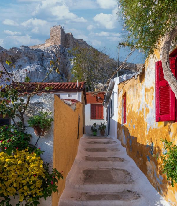 The,Plaka,District,Street,View,In,Athens